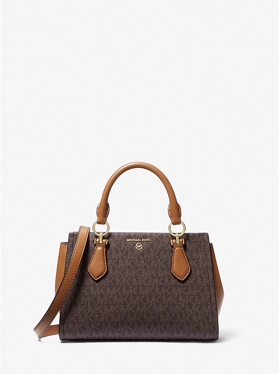 Marilyn Small Logo Crossbody Bag - BRN/ACORN